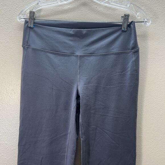 Athleta Mid Rise Bootcut Flare Pants Blue Yoga Gym Athletic Stretch Pull On Sz M - Picture 2 of 7